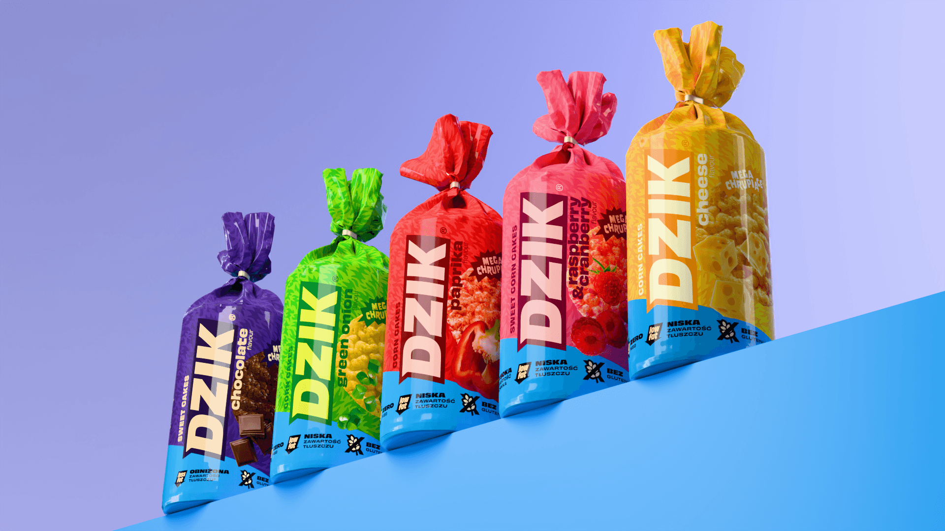 WK DZIK rice cake packaging